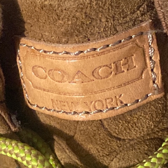 Coach NY Lime🤎suede🥾7.5+🍤 Ramen🍜🧦+HUGE 925🐄8.5”Panel bracelet - Picture 11 of 17